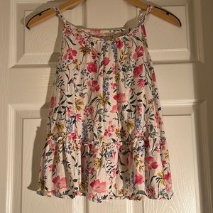 Floral print tank top